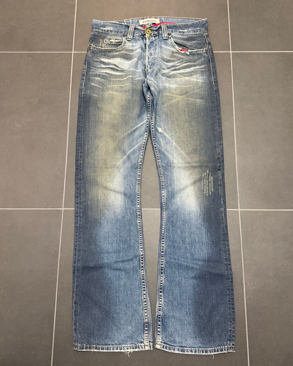 Levi's 512 Waxed Bootcut Jeans – W34 L36