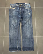 Diesel Backprint Straight Jeans - Size W30 L30