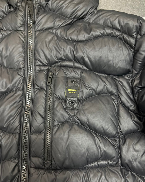 Blauer USA Wave Daunenjacke Schwarz – XL