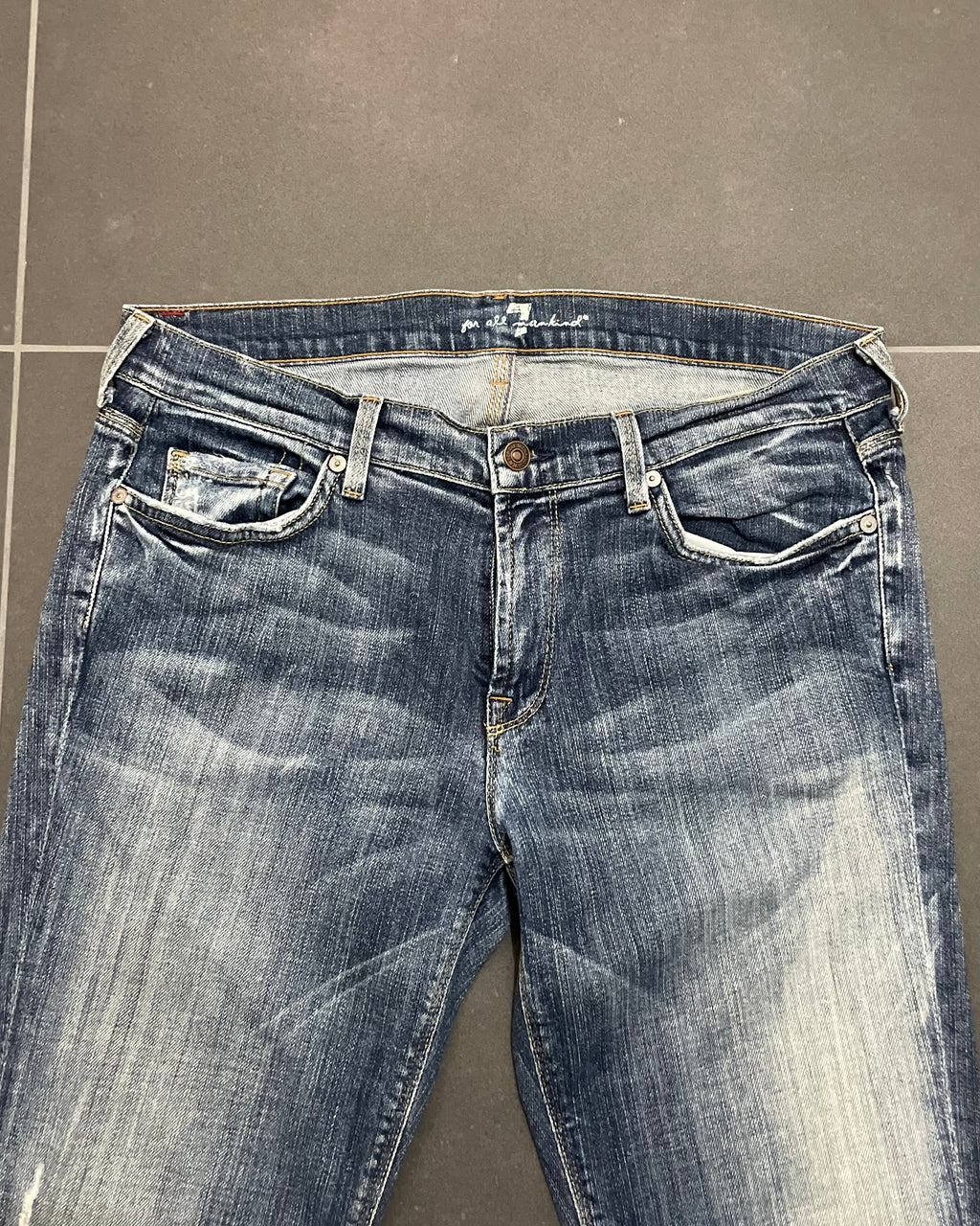 Seven Washed Straight Jeans - Size W31 L32