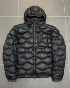 Blauer USA Wave Daunenjacke Schwarz – M