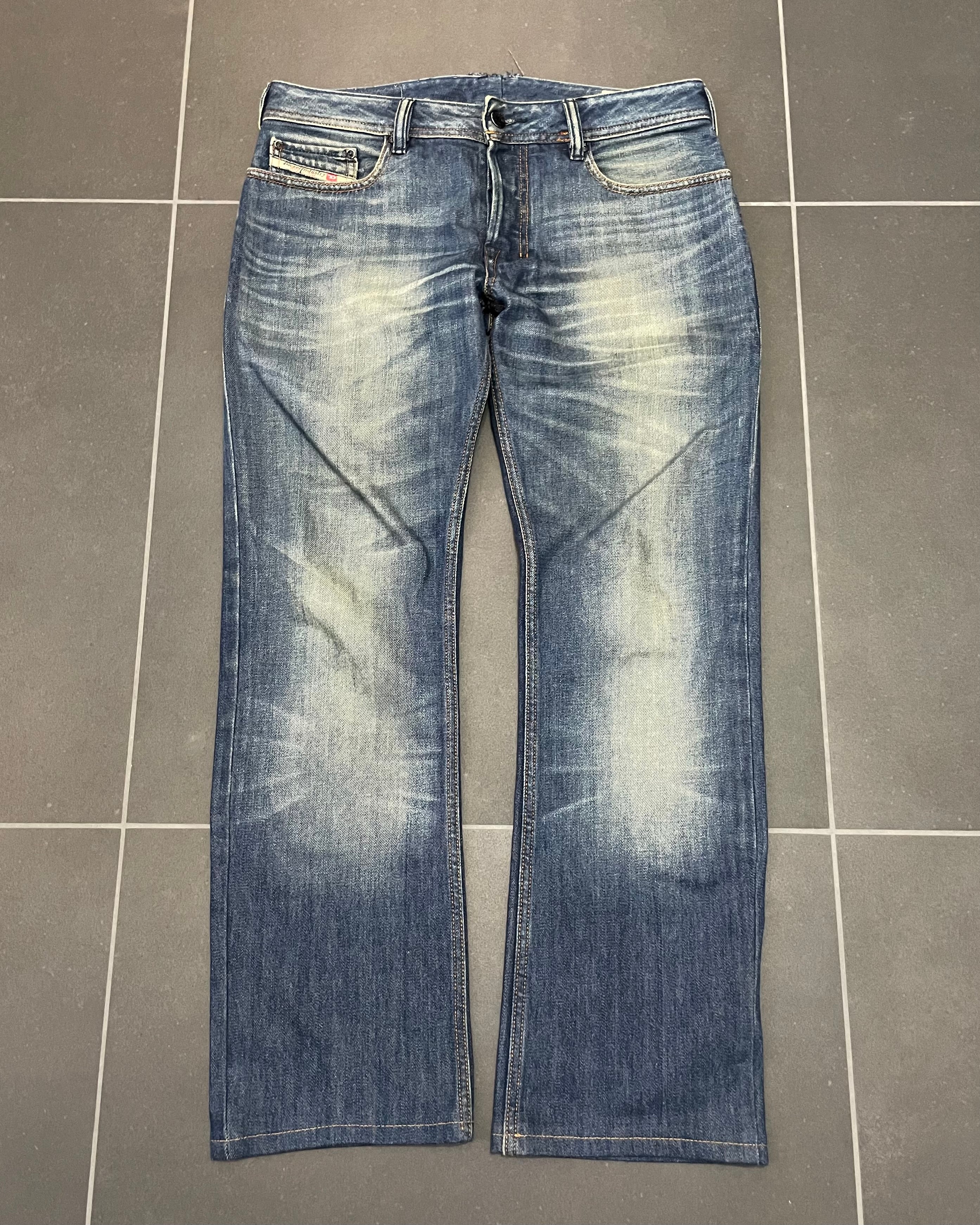 Diesel Washed Straight Jeans - Size W30 L30