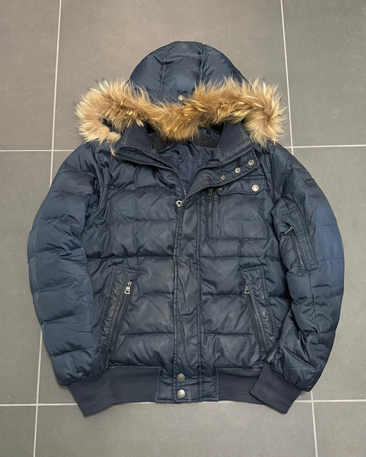 GAS Daunenjacke Bomber Marineblau – M