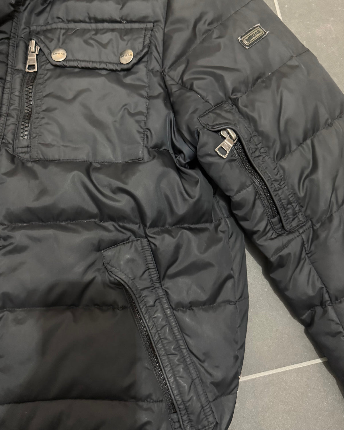 GAS Daunenjacke Bomber Schwarz – M