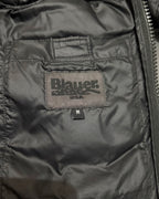 Blauer USA Wave Daunenjacke Schwarz – M