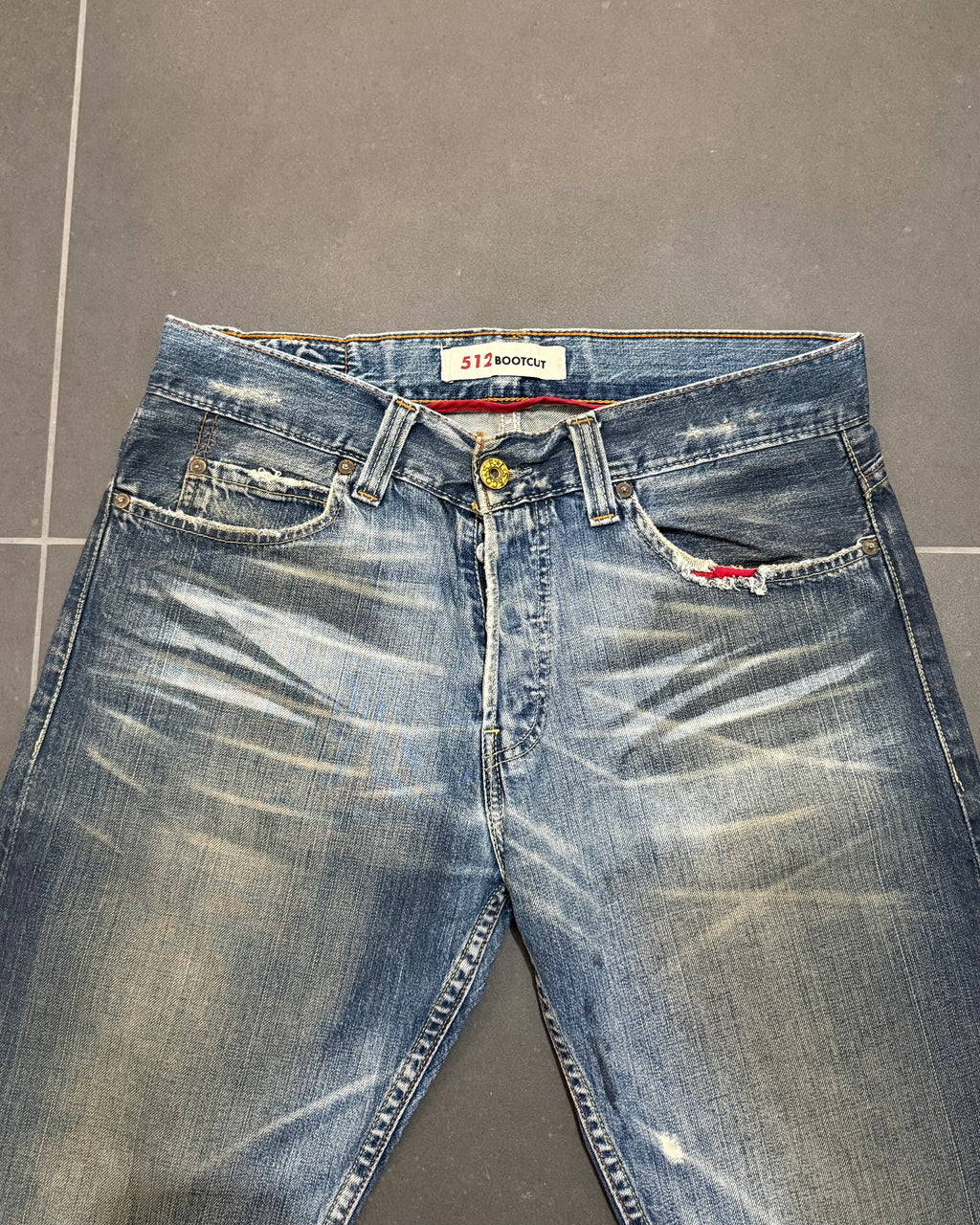Levi's 512 Waxed Bootcut Jeans – W34 L36
