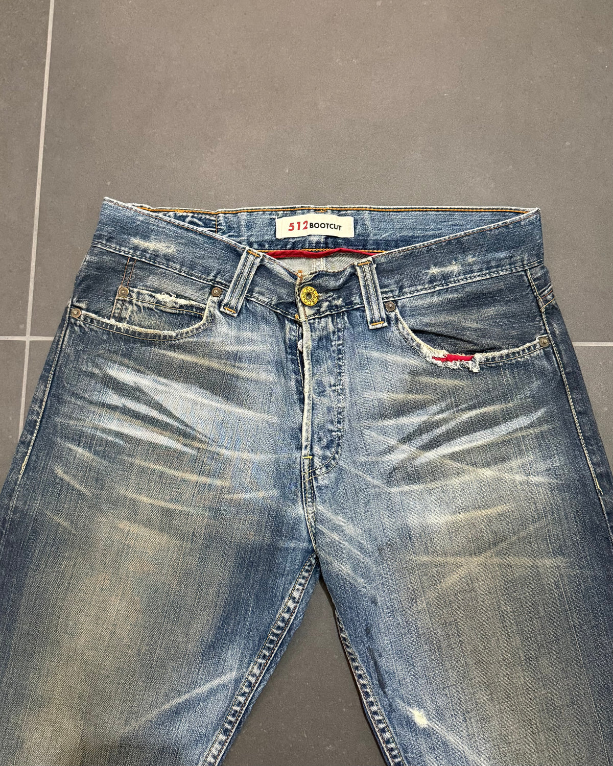 Levi's 512 Waxed Bootcut Jeans – W34 L36