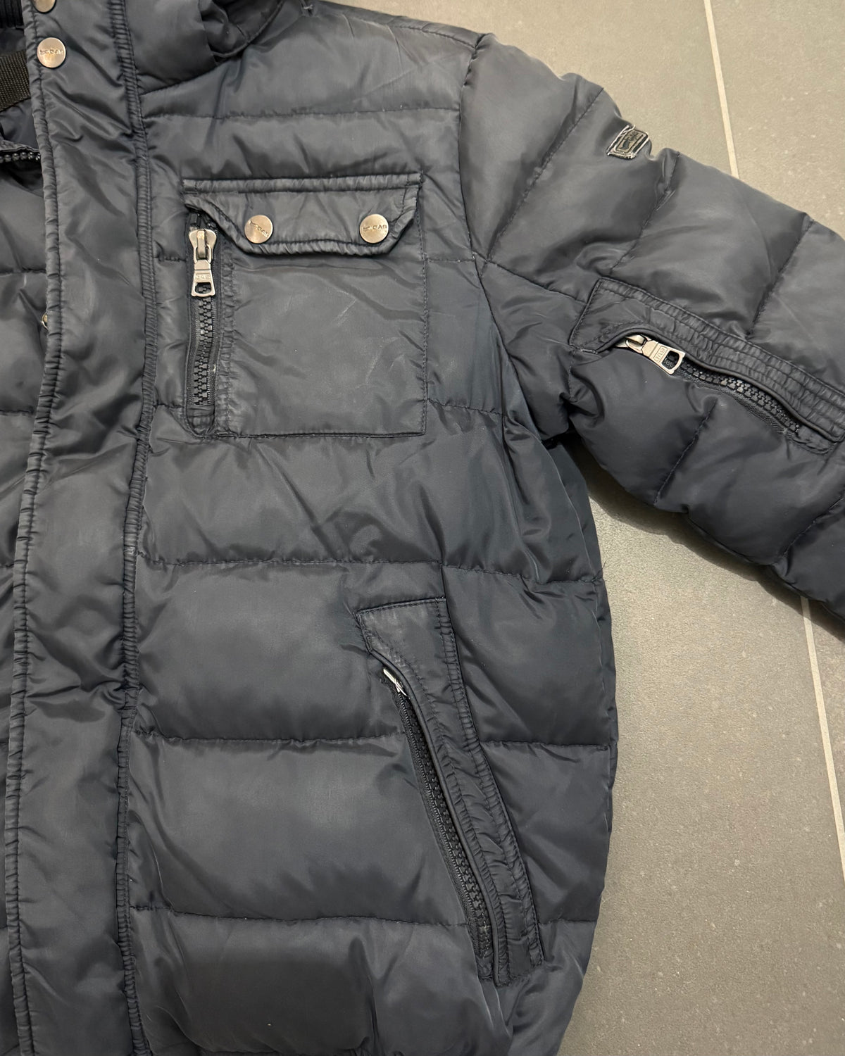 GAS Daunenjacke Bomber Marineblau – L