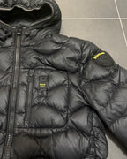 Blauer USA Wave Daunenjacke Schwarz – M