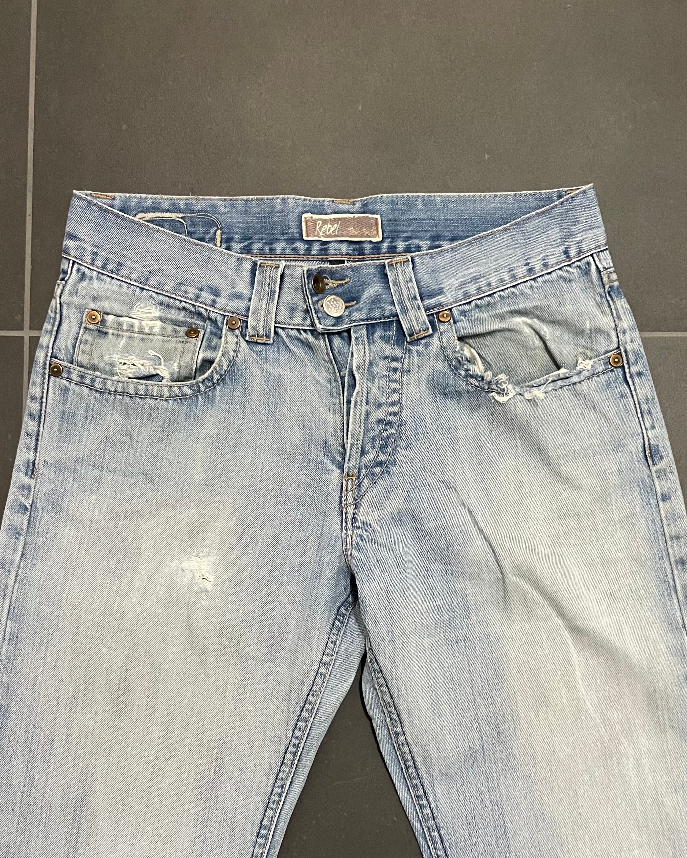 Washed Bootcut Jeans - Size W30 L34