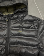 Blauer USA Daunenjacke Schwarz – XL