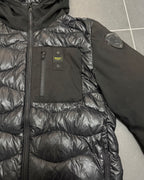 Blauer USA Wave Daunenjacke Schwarz – M