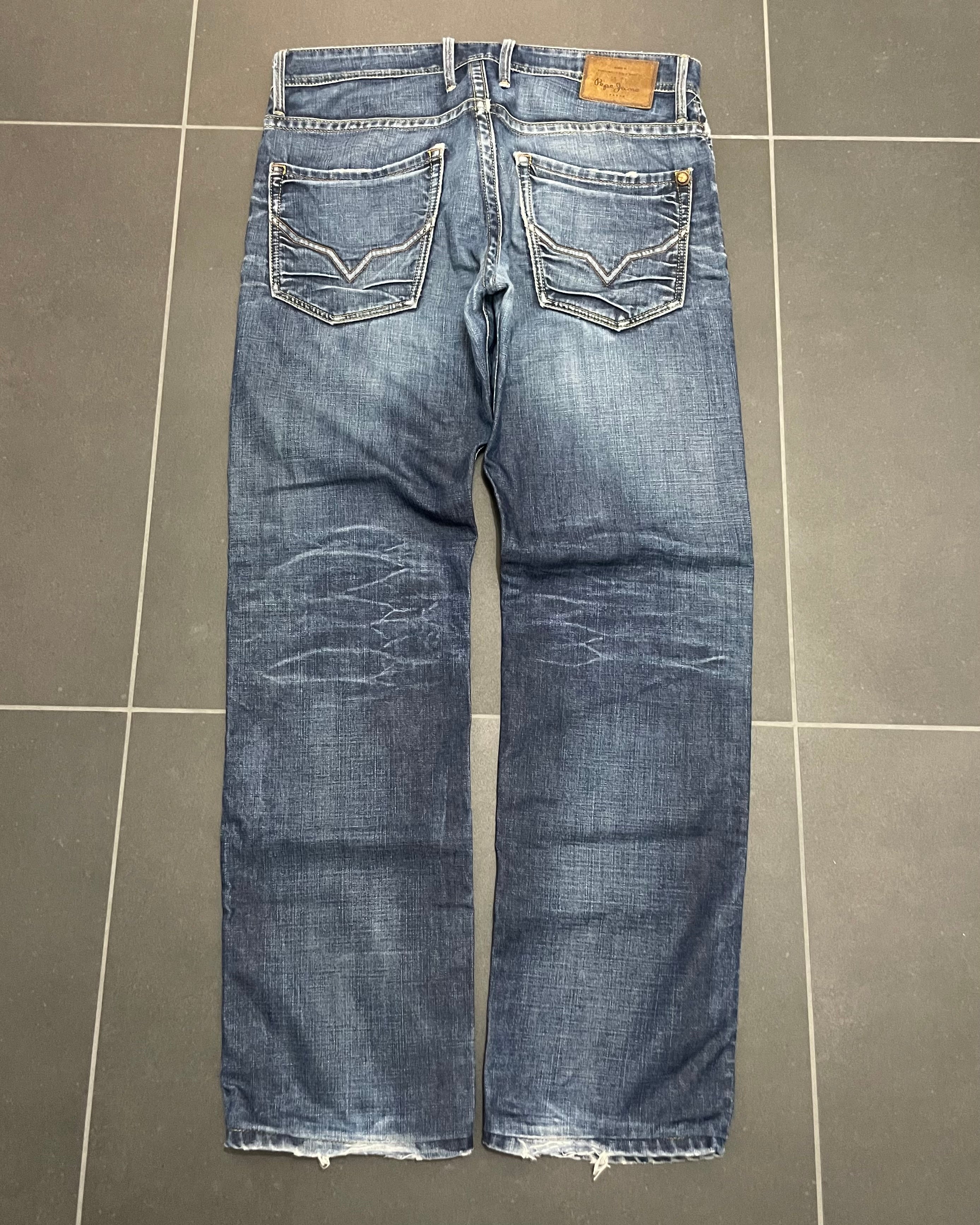 Pepe Straight Washed Jeans - Size W31 L34
