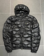 Blauer USA Wave Daunenjacke Schwarz – S