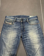Diesel Washed Straight Jeans - Size W30 L30