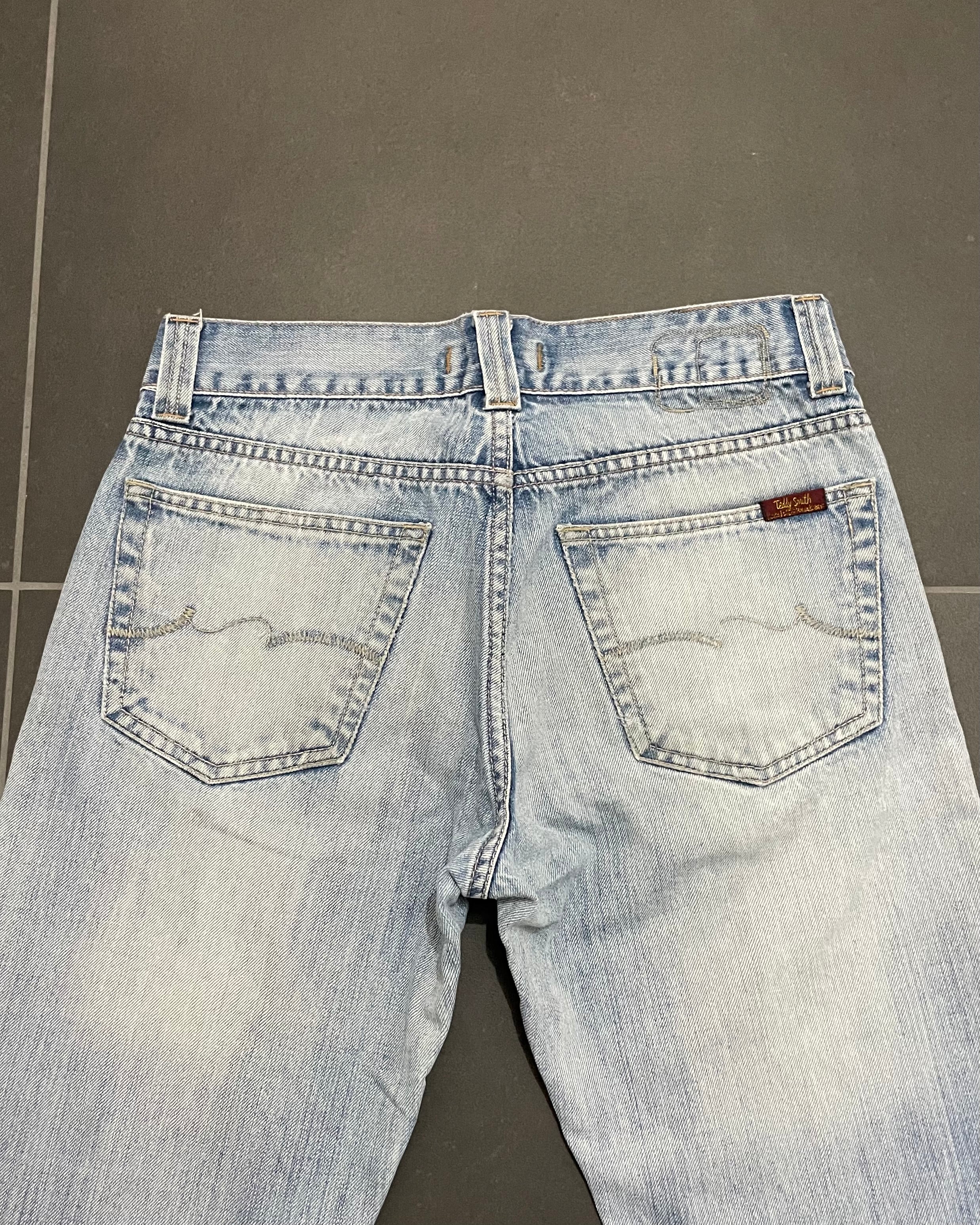 Washed Bootcut Jeans - Size W30 L34