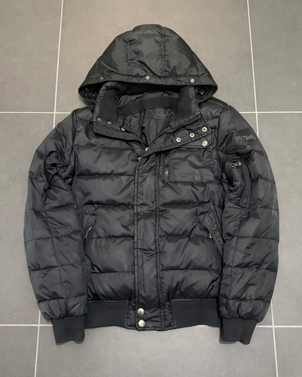 GAS Daunenjacke Bomber Schwarz – M