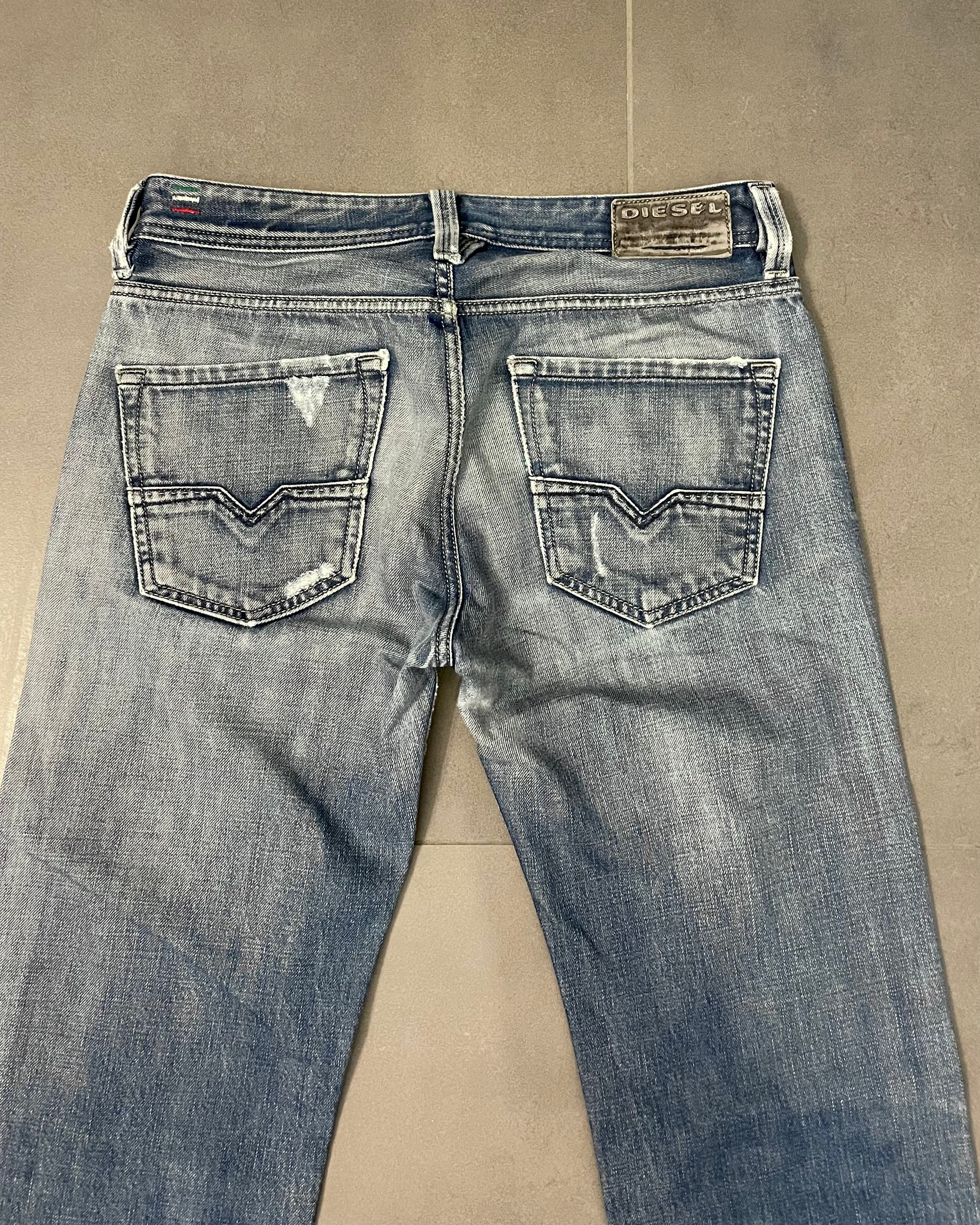 Diesel Washed Straight Jeans - Size W29 L34