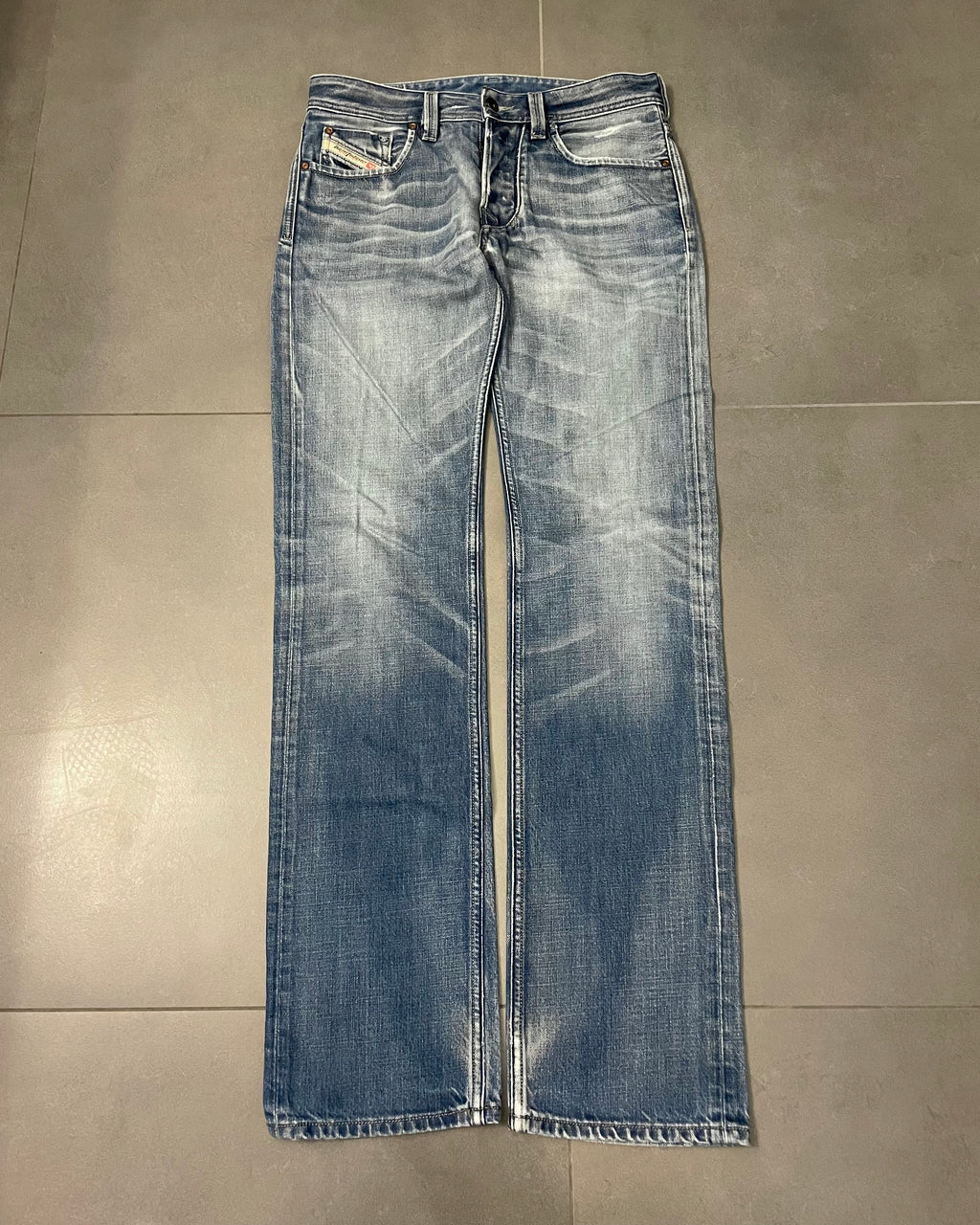 Diesel Washed Straight Jeans - Size W29 L34
