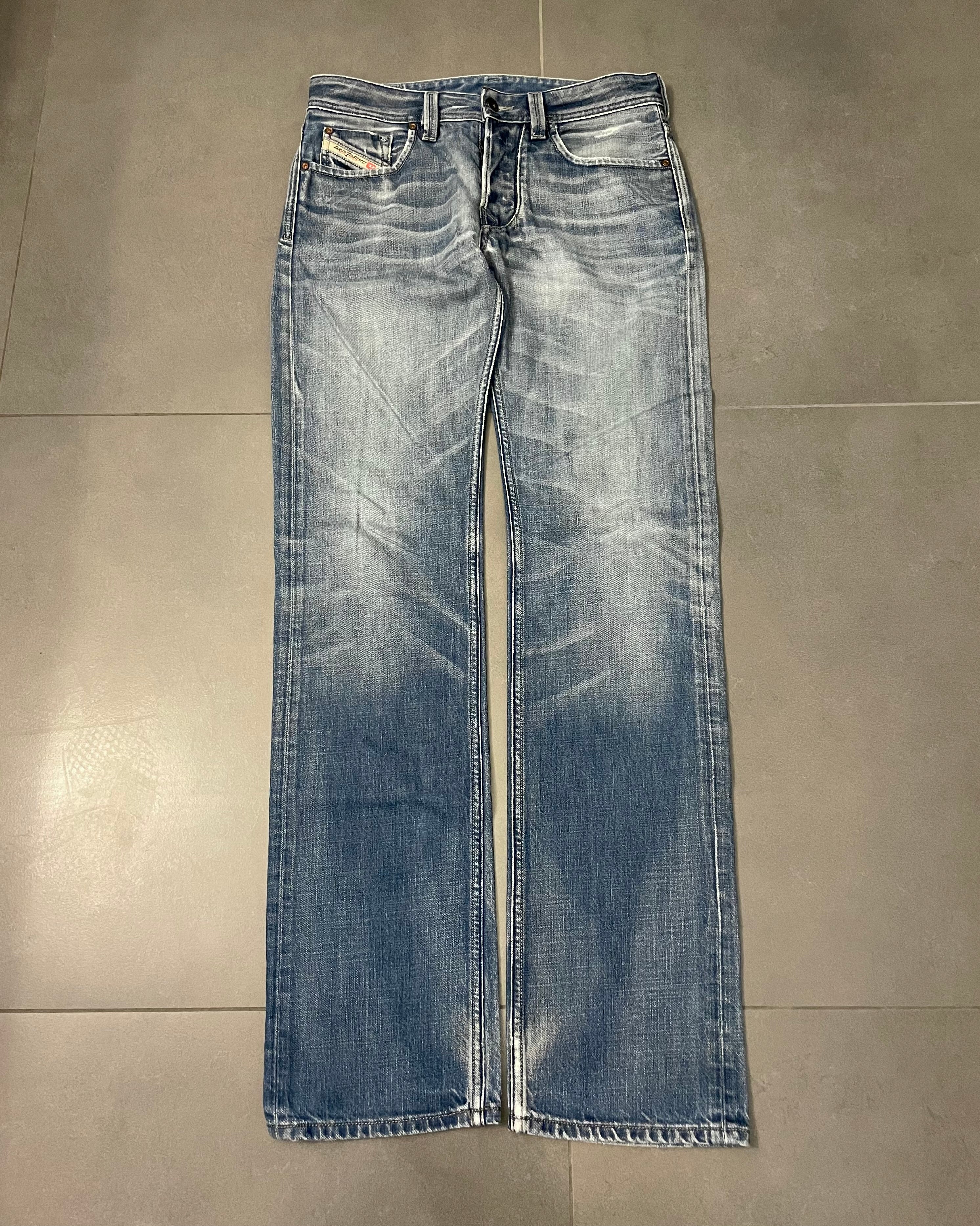 Diesel Washed Straight Jeans - Size W29 L34