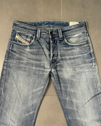 Diesel Washed Straight Jeans - Size W29 L34
