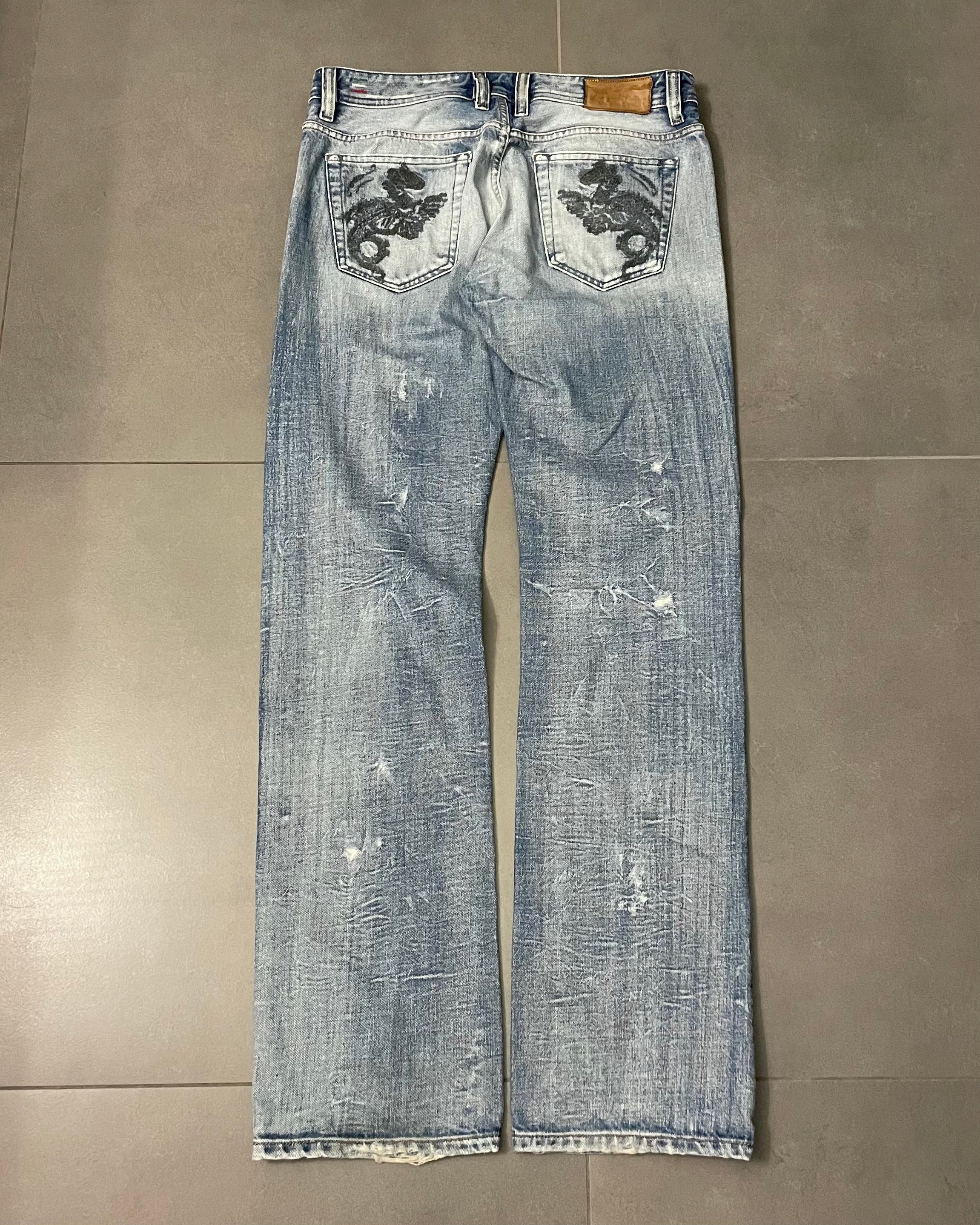 Diesel Backprint Jeans - Size W32 L34