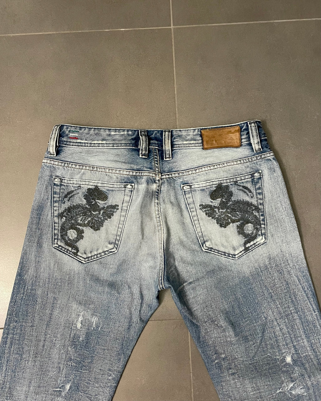 Diesel Backprint Jeans - Size W32 L34