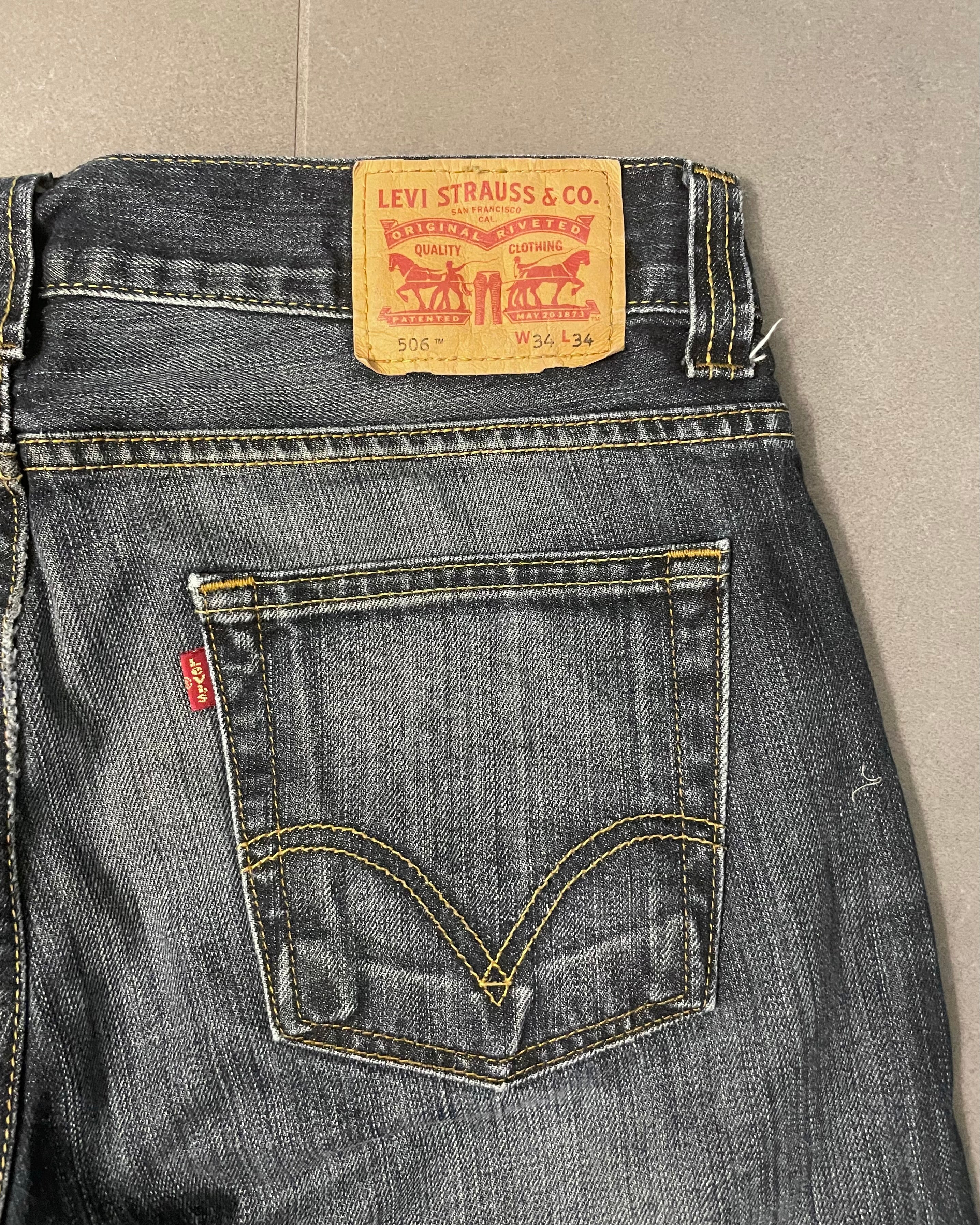 Levi's 506 Straight Jeans - Size W34 L34
