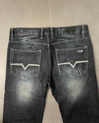 Straight Backprint Jeans - Size W34 L36