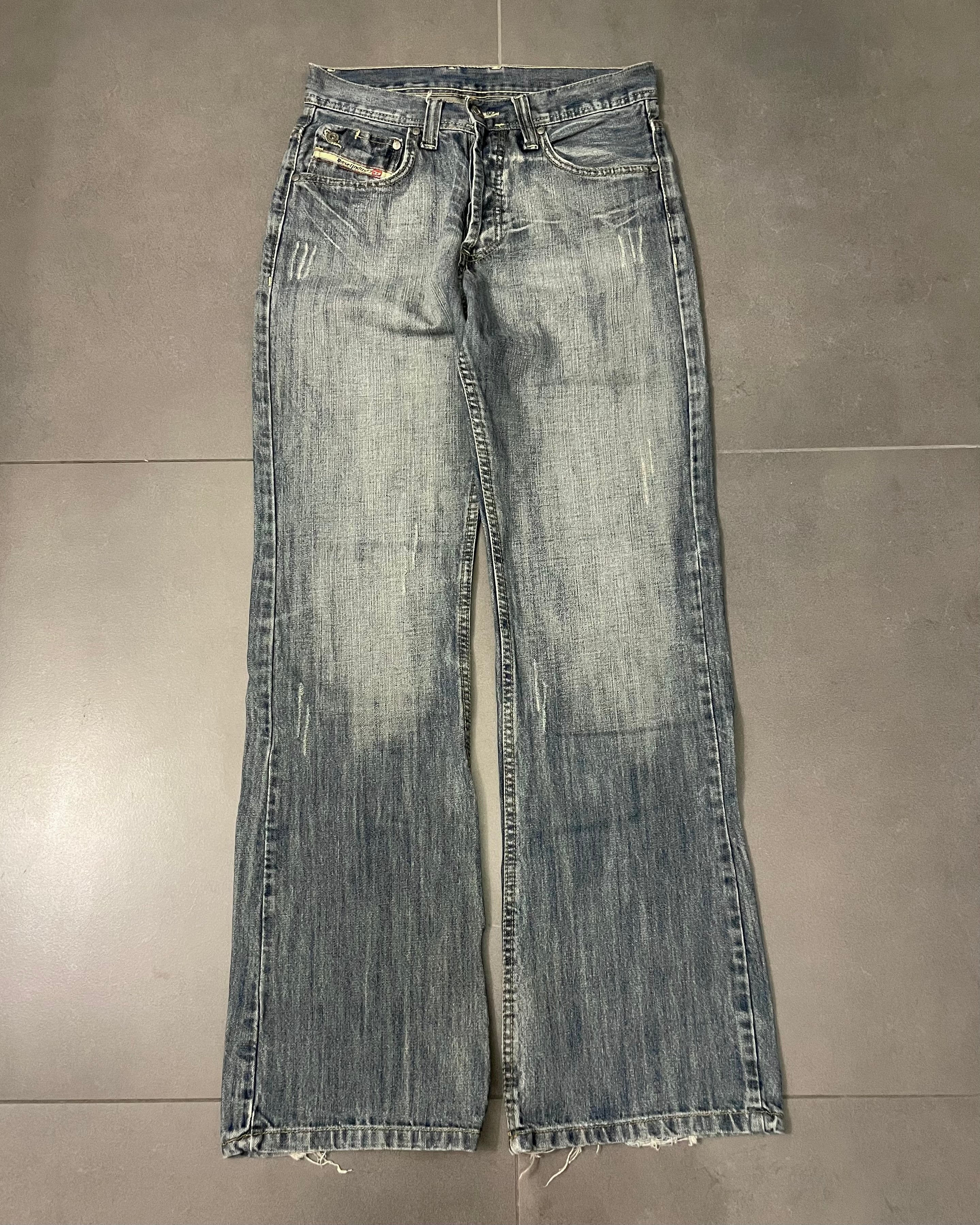 Diesel Washed Bootcut Jeans - Size W31 L34